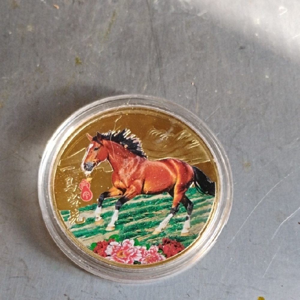 Mint Multi Color Coin with Horse Design